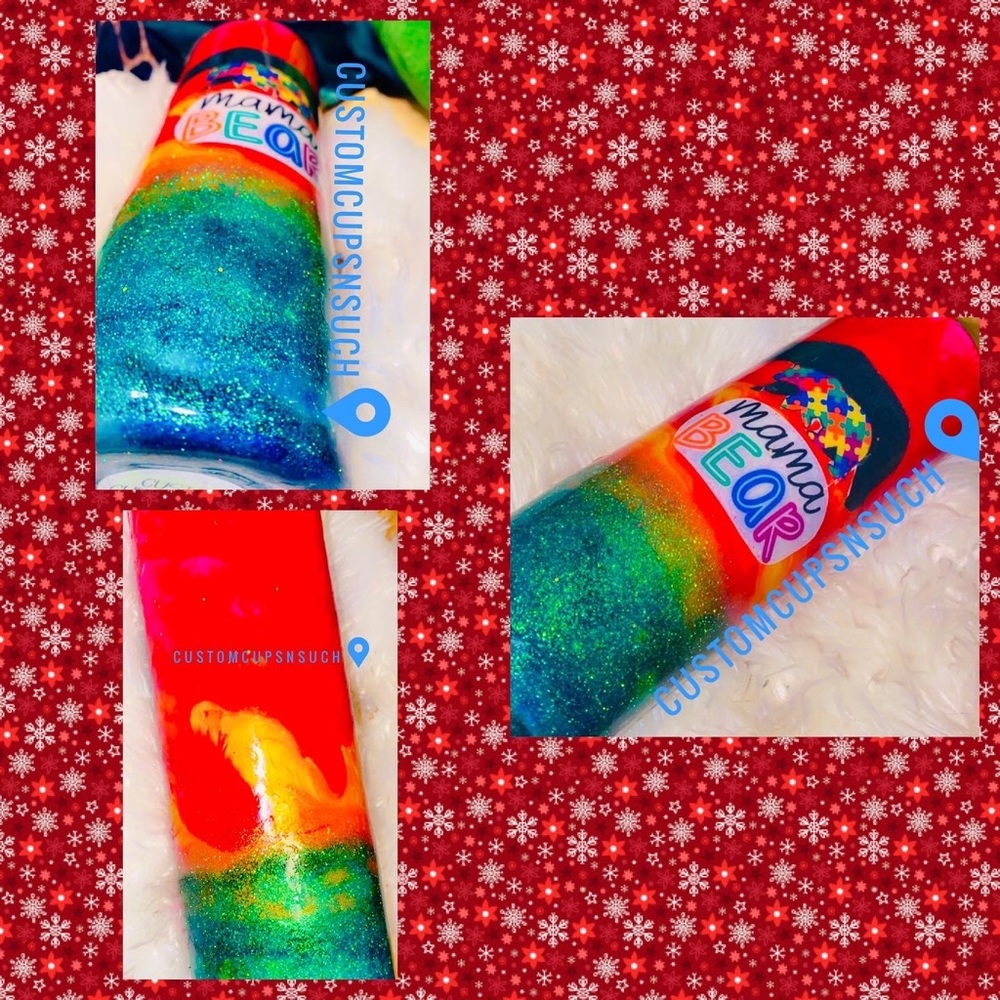 Mama Bear Autism tumbler